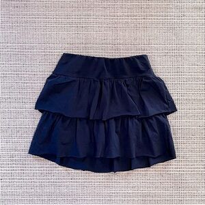 Rumi + Ryder Navy Tiered Ruffle Skirt Girls Size M NWOT Stitch Fix Kids Cotton